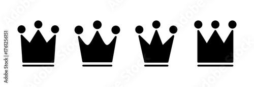 Crown icon vector illustration. crown sign and symbol