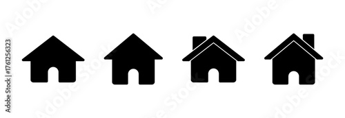 Home icon vector illustration. House sign and symbol