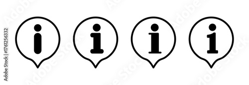 Information sign icon vector illustration. about us sign and symbol. question mark icon