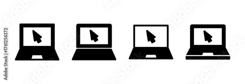 Laptop icon vector illustration. computer sign and symbol