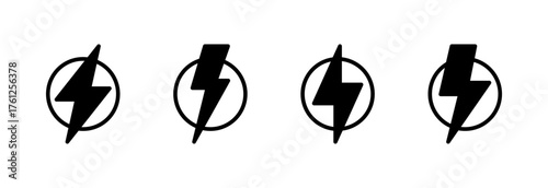 Lightning icon vector illustration. electric sign and symbol. power icon. energy sign