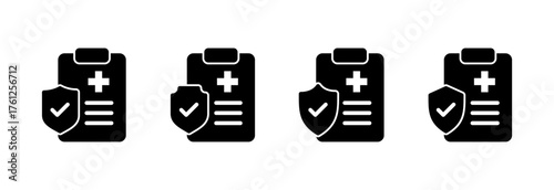 Medical insurance icon vector illustration. health insurance sign and symbol