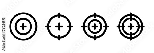 Target icon vector illustration. goal icon vector. target marketing sign and symbol