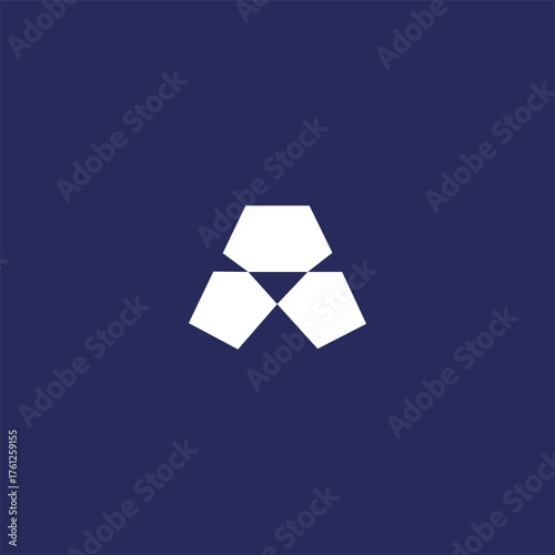 Modern unique creative A letters logo design