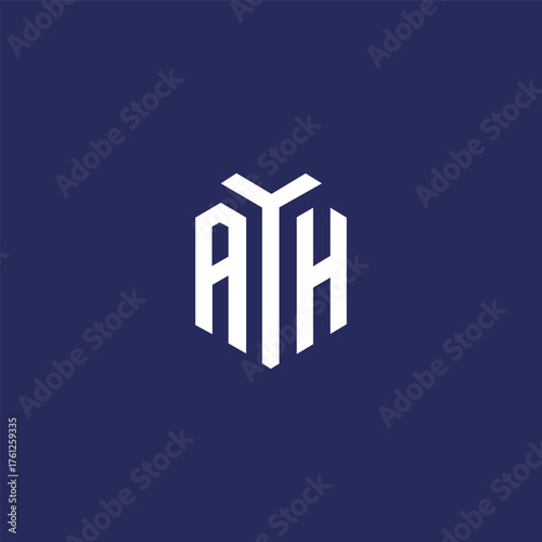 Modern unique creative AYH letters logo design