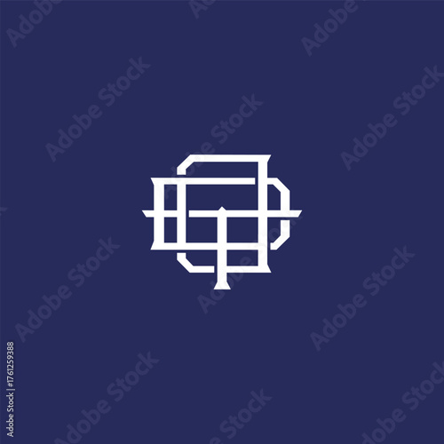 Modern unique creative ODT letters logo design