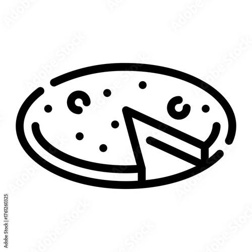 omelette line icon