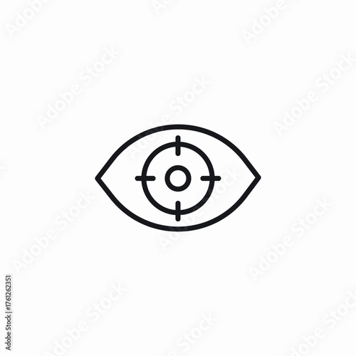eye medical exam icon sign vector
