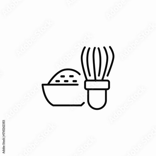 food whisk icon sign vector