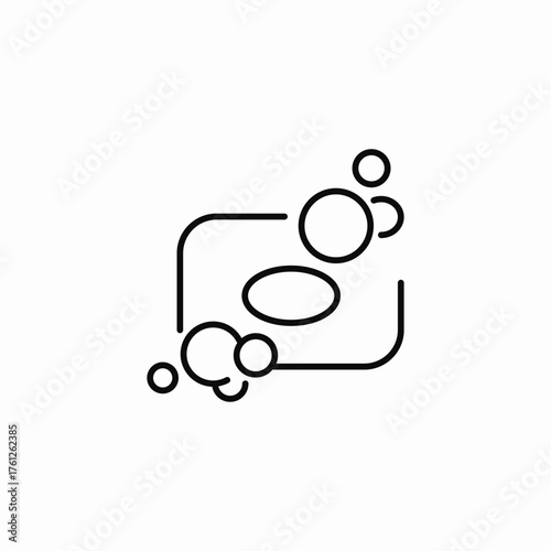 foamy bar soap icon sign vector