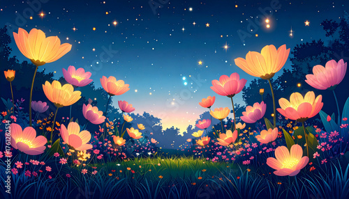 Surreal Night Garden