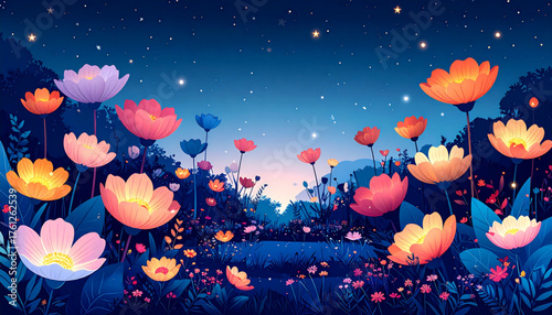 Surreal Night Garden