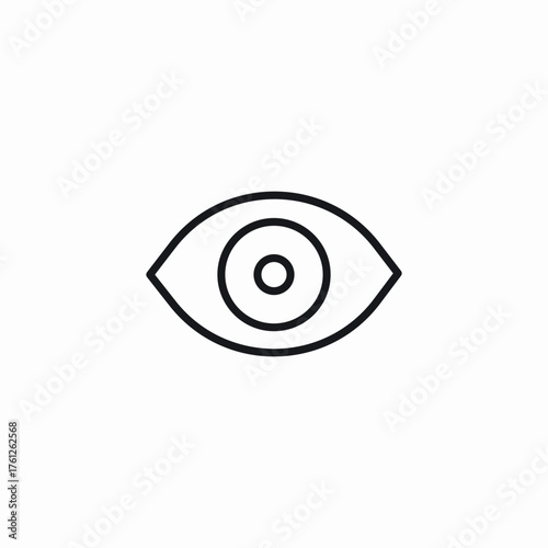 open eye icon sign vector