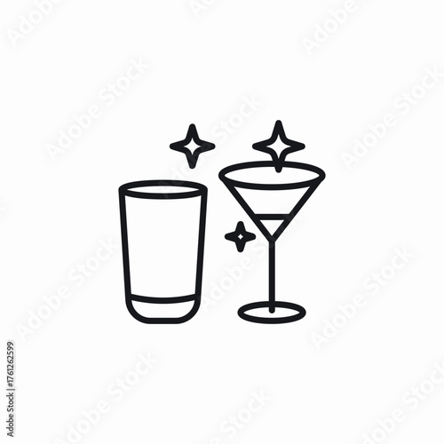 quality drinks icon sign vector