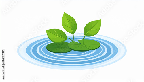 Gentle Water Plants Composition