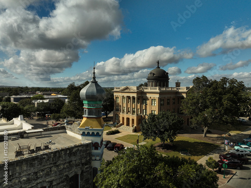 Фотография The historic town square in Georgetown, Texas USA