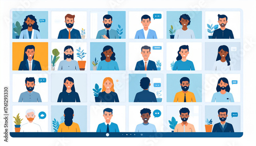 Remote Team Video Meeting