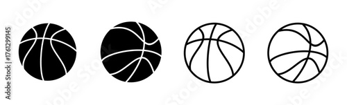Basketball icon set. Basketball ball icon. Basketball logo vector icon