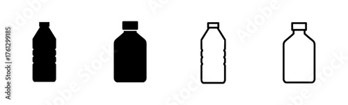 Bottle icon set. bottle vector icon