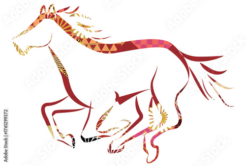 午　年賀状　干支　アイコン