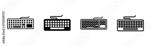 Keyboard icon set. keyboard vector symbol