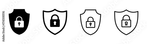 Security icon set. protection icon. privacy. vpn