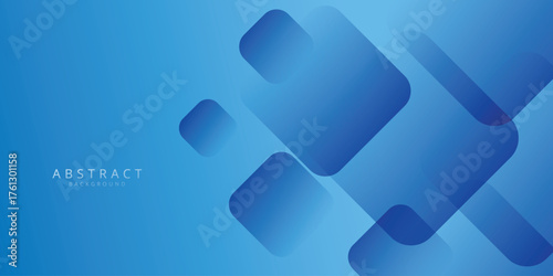 abstract creative blue rounded rectangle gradient background.