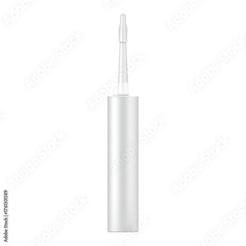 Realistic vector mockup of a tube of sealant, silicone or glue for use in home repairs