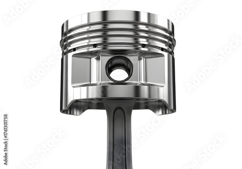 Engine piston isolated on transparent background