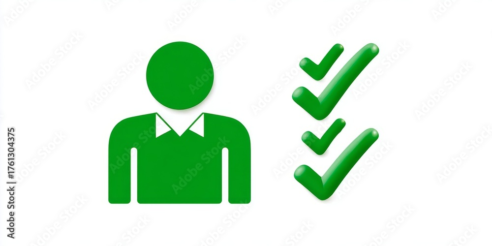 Fototapeta premium HR onboarding with identity verification checklist