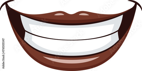 vector illustration of a cartoon face