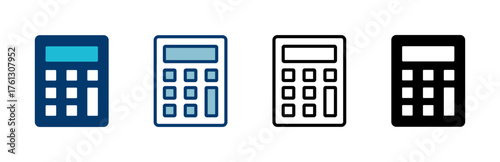 Calculator icon vector isolated on white background. Calculator vector icon. Accounting icon