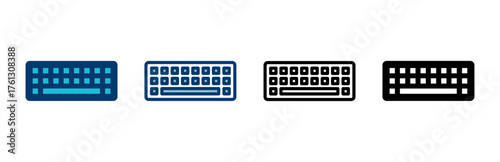 Keyboard icon vector isolated on white background. keyboard vector symbol