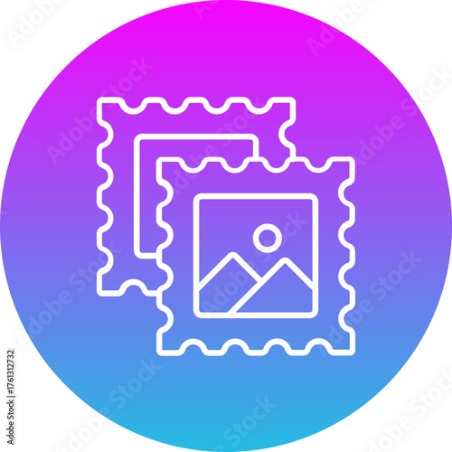 Stamp collecting Icon