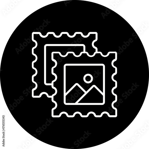Stamp collecting Icon