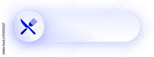 Glowing Food Cutlery Button