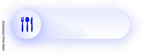 Glowing Fork Spoon Button