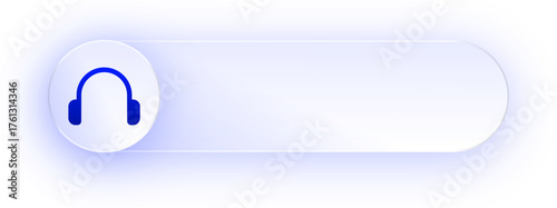 Glowing Headphones Button