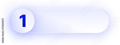 Glowing Number 1 Button