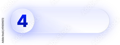 Glowing Number 4 Button