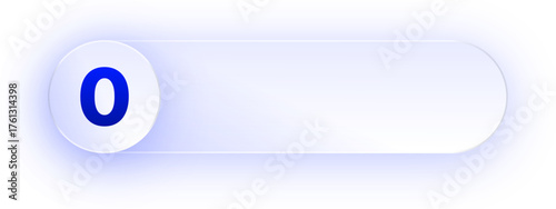 Glowing Number 0 Button