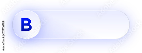 Glowing Letter B Button
