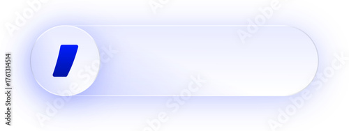 Glowing Comma Symbol Button
