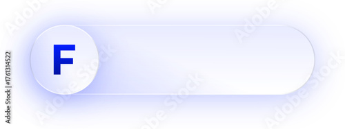 Glowing Letter F Button