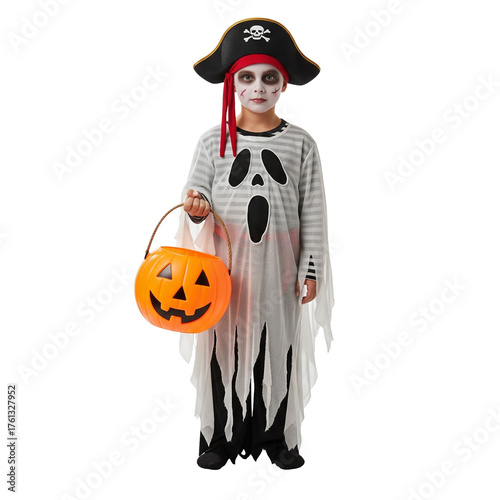 halloween witch with pumpkin