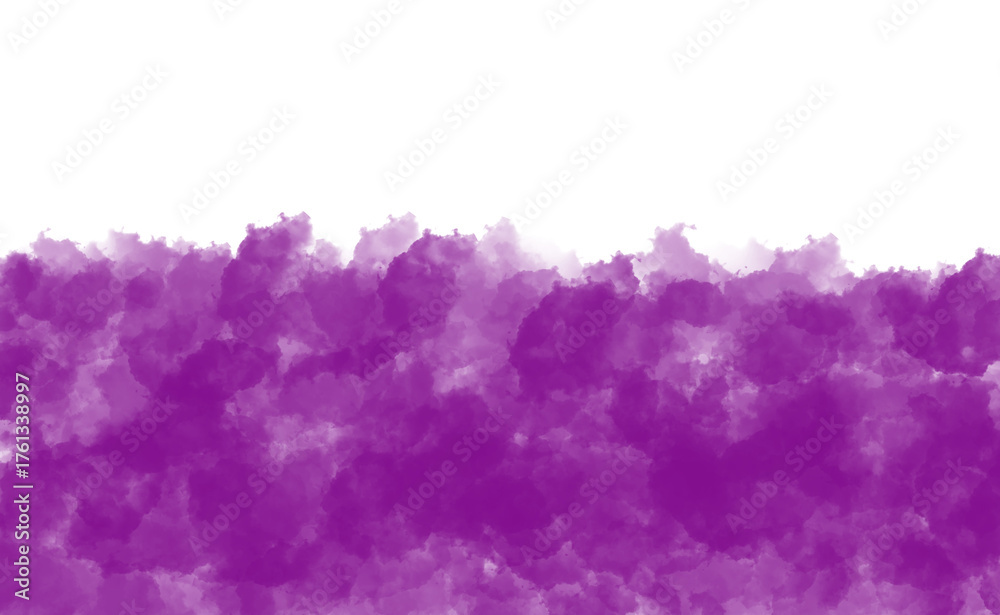 Obraz premium Purple watercolor splash isolated on transparent background