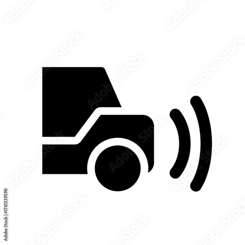 cruise control glyph icon