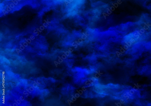 暗くて青いモヤモヤした不気味な背景画像