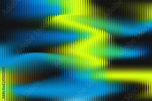 Abstract Aurora Borealis Background with Vivid Green and Blue Lights, Capturing the Mesmerizing Dance of Nature's Light Show