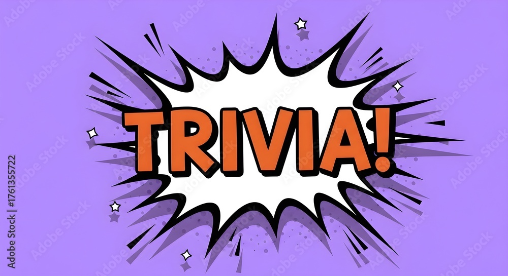 Naklejka premium Trivia Night! Test Your Knowledge and Enjoy a Fun Game Night Out